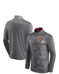 FANATICS Branded Gray Washington Football Team Camo Jacquard Quarter Zip Jacket At Nordstrom