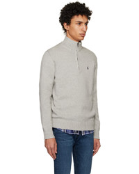 Polo Ralph Lauren Gray Half Zip Sweater