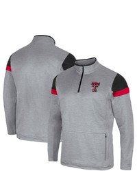 Colosseum Gray Texas Tech Red Raiders Bingo Quarter Zip Jacket At Nordstrom