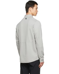 New Balance Grey Fortitech Quarter Zip Track Jacket