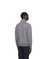 C.P. Company Grey Gart Dyed Quarter Zip Sweatshirt
