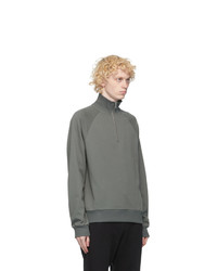 Dries Van Noten Grey Half Zip Sweatshirt