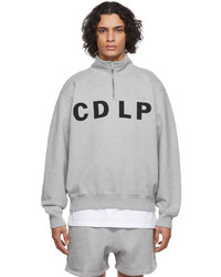 CDLP Grey Heavy Terry Half Zip Sweater
