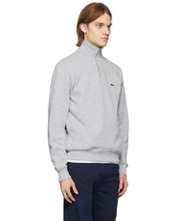 Lacoste Grey Logo Half Zip Sweatshirt