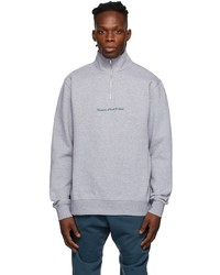 Museum of Peace & Quiet Grey Mopq Half Zip Sweatshirt
