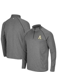 Colosseum Heathered Charcoal Appalachian State Mountaineers Robert Raglan Quarter Zip Jacket In Heather Charcoal At Nordstrom