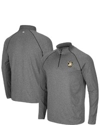 Colosseum Heathered Charcoal Army Black Knights Robert Raglan Quarter Zip Jacket In Heather Charcoal At Nordstrom