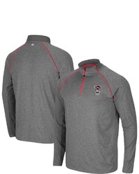 Colosseum Heathered Charcoal Nc State Wolfpack Robert Raglan Quarter Zip Jacket In Heather Charcoal At Nordstrom