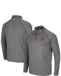 Colosseum Heathered Charcoal Texas A M Aggies Robert Raglan Quarter Zip Jacket In Heather Charcoal At Nordstrom