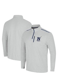 Colosseum Heathered Gray Navy Mid Great Scott Quarter Zip Jacket In Heather Gray At Nordstrom