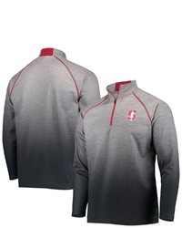 Colosseum Heathered Gray Stanford Cardinal Sitwell Raglan Quarter Zip Jacket In Heather Gray At Nordstrom