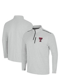 Colosseum Heathered Gray Texas Tech Red Raiders Great Scott Quarter Zip Jacket In Heather Gray At Nordstrom