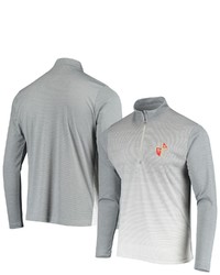 Antigua Heathered Graywhite San Francisco 49ers Throwback Cycle Quarter Zip Jacket In Heather Gray At Nordstrom