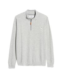 Tommy Bahama Island Zone Coolside Half Zip Pullover In Concrete Grey Heather At Nordstrom
