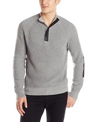 Kenneth Cole New York Kenneth Cole Half Zip Sweater With Coating