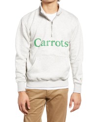 CARROTS BY ANWAR CARROTS Logo Graphic Half Zip Pullover In Athletic Heather At Nordstrom