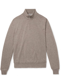 Canali Merino Wool Half Zip Sweater