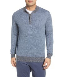 Peter Millar Needle Merino Wool Quarter Zip Pullover