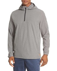Travis Mathew Norman Quarter Zip Pullover With Removable Hood