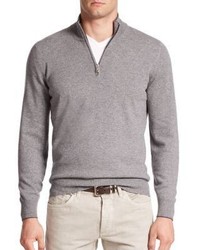 Brunello Cucinelli Quarter Zip Cashmere Sweater