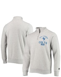 STARTE R Gray Baltimore Colts Throwback Heisman Quarter Zip Jacket In Heather Gray At Nordstrom