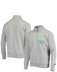 STARTE R Heathered Gray Los Angeles Chargers Heisman Quarter Zip Jacket In Heather Gray At Nordstrom