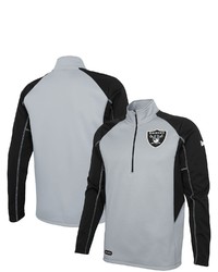 New Era Silver Las Vegas Raiders Combine Authentic Two A Days Half Zip Jacket At Nordstrom