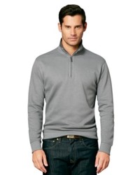 Van Heusen Sweater Quarter Zip Mock Neck Spectator Knit Pullover