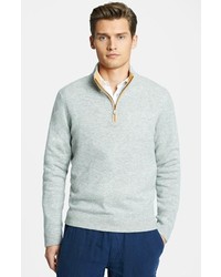 Vilebrequin Quarter Zip Cashmere Sweater Light Grey Xx Large