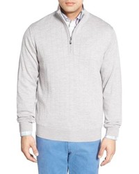 Bobby Jones Windproof Merino Wool Quarter Zip Sweater
