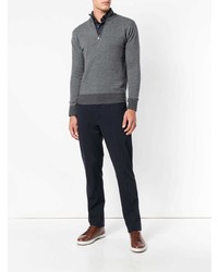 Canali Zipped Long Sleeve Sweater