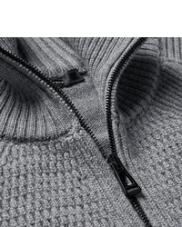 Belstaff Garston Panelled Wool Zip Up Sweater