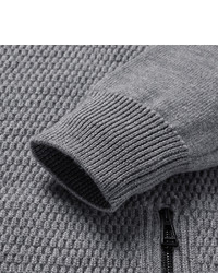 Belstaff Garston Panelled Wool Zip Up Sweater