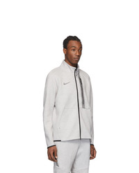 Nike Grey And Pink Marled 50 Zip Up Jacket