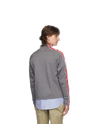 Thom Browne Grey Stripe Track Jacket
