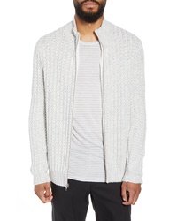 Calibrate Ribbed Front Zip Sweater