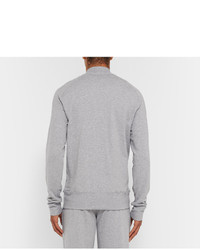 Hanro Slim Fit Stretch Cotton Jersey Zip Up Sweatshirt