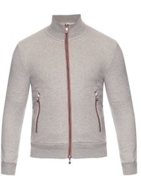 Moncler Zip Through Cotton Sweatshirt