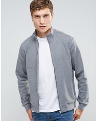 Farah Zip Up Sweatshirt In Regular Fit Gray