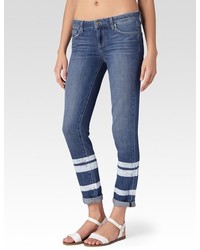 Horizontal Striped Jeans