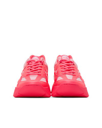 Junya Watanabe Pink Buffalo London Edition Synthetic Leather Sneakers