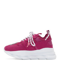 Versace Pink Chain Reaction 2 Sneakers