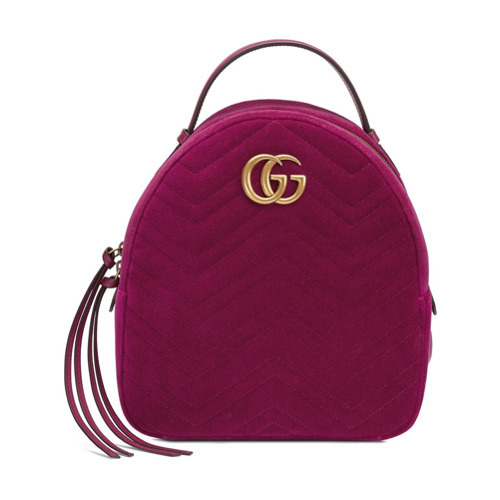 dobbeltlag delikat opnåelige Gucci Gg Marmont Velvet Backpack, $1,890 | farfetch.com | Lookastic
