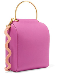 Roksanda Besa Textured Leather Shoulder Bag Pink
