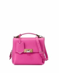 Balenciaga Le Dix Soft Mini Cartable Bag Rose Fluorescent