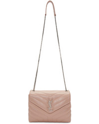 Saint Laurent Pink Small Loulou Chain Bag