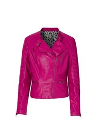 Hot Pink Biker Jacket