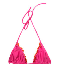 TARA MATTHEWS Embellished Triangle Bikini Top