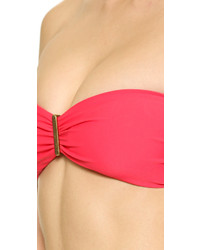 Vix Paula Hermanny Vix Swimwear Sofia By Vix Solid Pink Bandeau Top