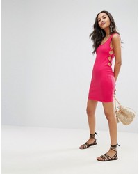 Asos Bow Side Cut Out Bodycon Sundress